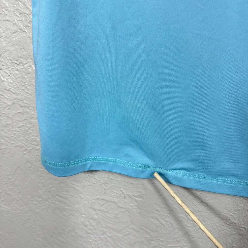 Billabong Rashguard Kids Large ABJWR00111 Blue Palm Tree UV Sun Protection Shirt